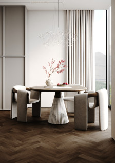 Кварцевый ламинат Fargo Herringbone Дуб Шварцвальд 44-7009-24