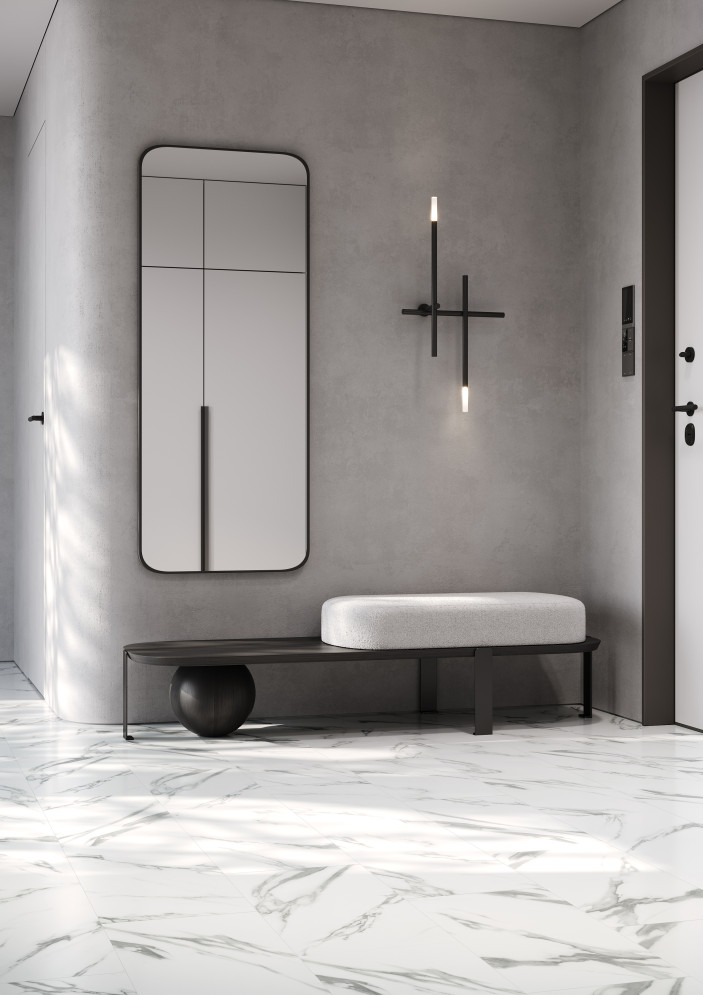 Виниловая плитка Fargo Stone LVT Мрамор Калакатта 48105-02