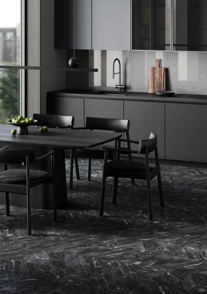 Виниловая плитка Fargo Stone LVT Гранит Черный 1804-3